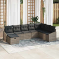 Sofa Set mit Kissen 9 pcs Poly-Rattan