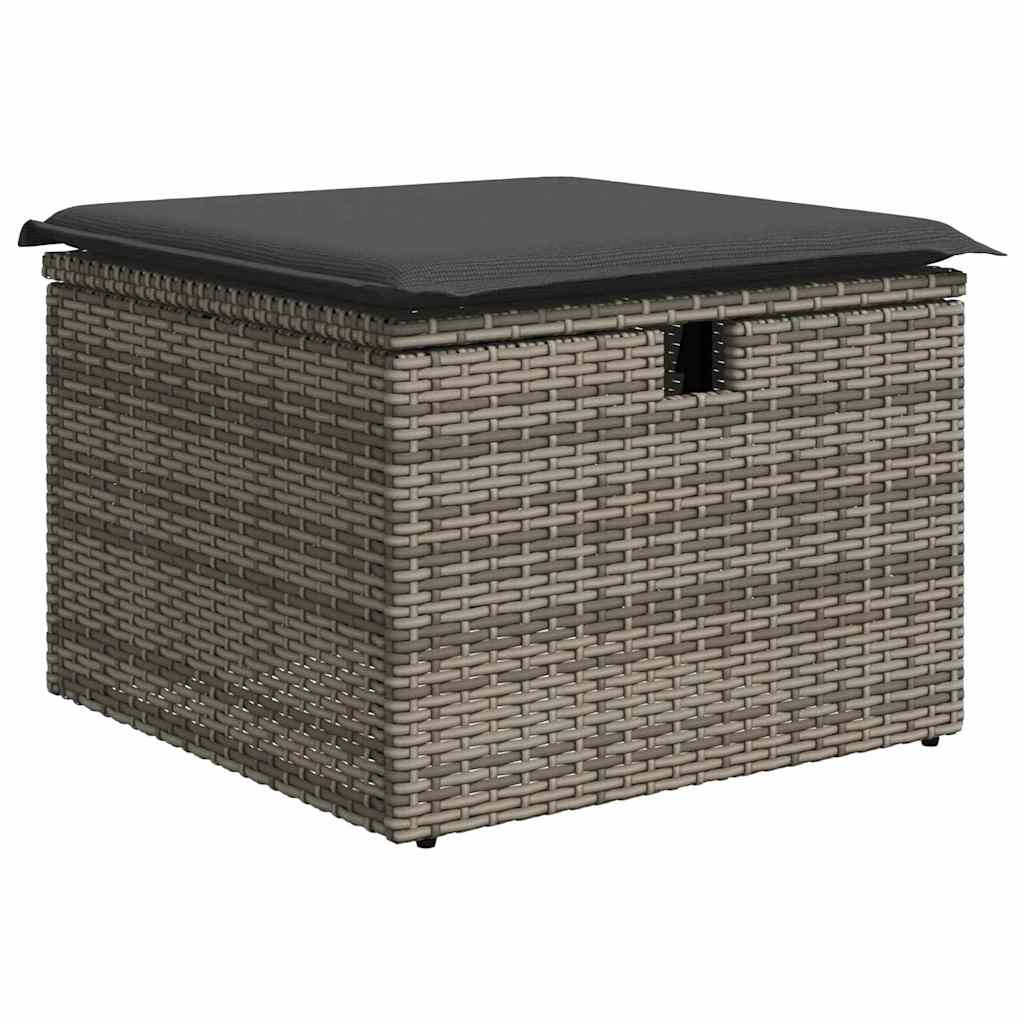 Sofa Set mit Kissen 9 pcs Poly-Rattan