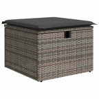 Sofa Set mit Kissen 7 pcs Poly-Rattan