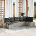 Sofa Set mit Kissen 8 pcs Poly-Rattan