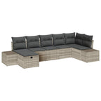 Sofa Set mit Kissen 8 pcs Poly-Rattan