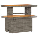 Gartensofa-set 9 pcs Grau Poly-Rattan