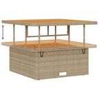 Gartensofa-set 9 pcs Beige Poly-Rattan