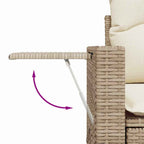 Gartensofa-set 10 pcs Beige Poly-Rattan