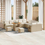 Gartensofa-set 13 pcs Beige Poly-Rattan