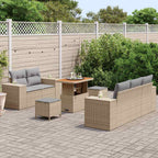 Gartensofa-set 8 pcs Beige Poly-Rattan
