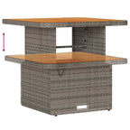 Gartensofa-set mit Kissen 11 pcs Grau Poly-Rattan