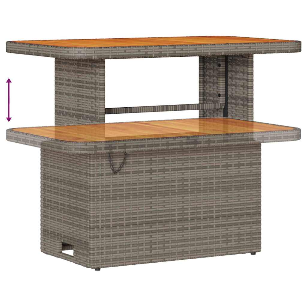 Gartensofa-set mit Kissen 13 pcs Grau Poly-Rattan