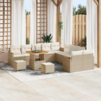 Gartensofa-set 13 pcs Beige Poly-Rattan