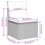 Gartensofa-set 13 pcs Beige Poly-Rattan