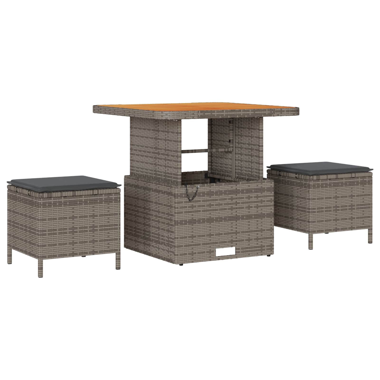 Gartensofa-set 13 pcs Grau Poly-Rattan