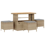 Gartensofa-set 14 pcs Beige Poly-Rattan