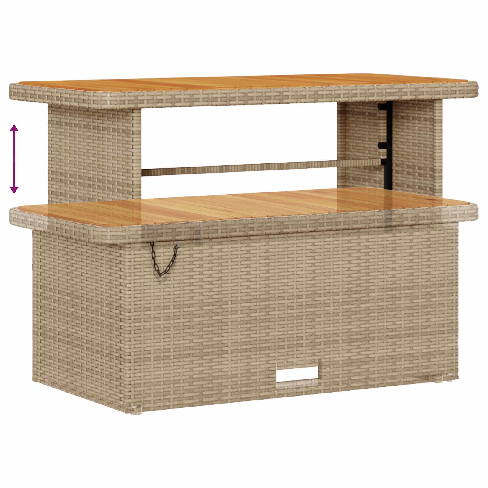 Gartensofa-set 14 pcs Beige Poly-Rattan