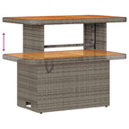 Gartensofa-set 8 pcs Grau Poly-Rattan