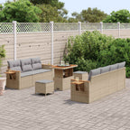 Gartensofa-set 10 pcs Beige Poly-Rattan