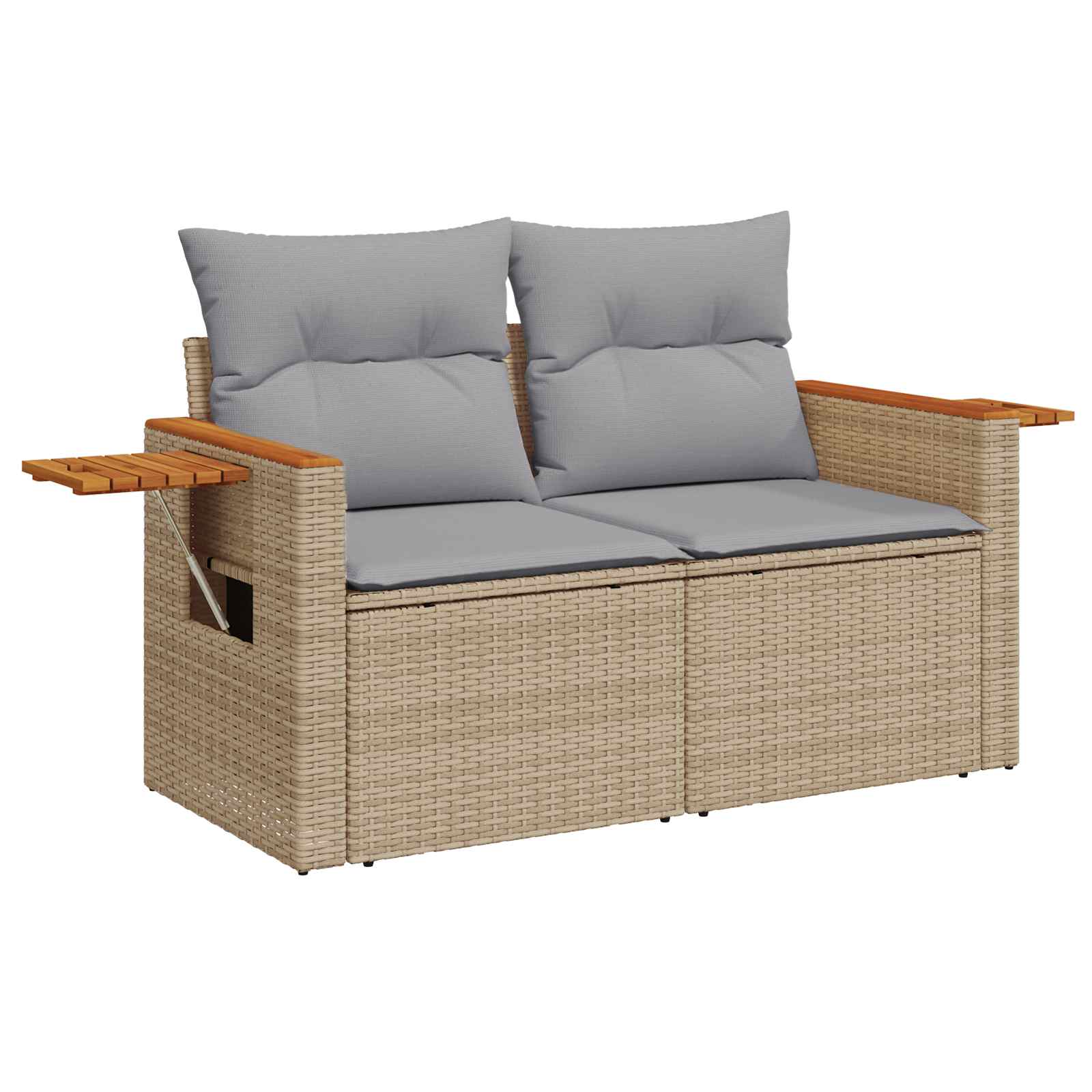 Gartensofa-set 10 pcs Beige Poly-Rattan