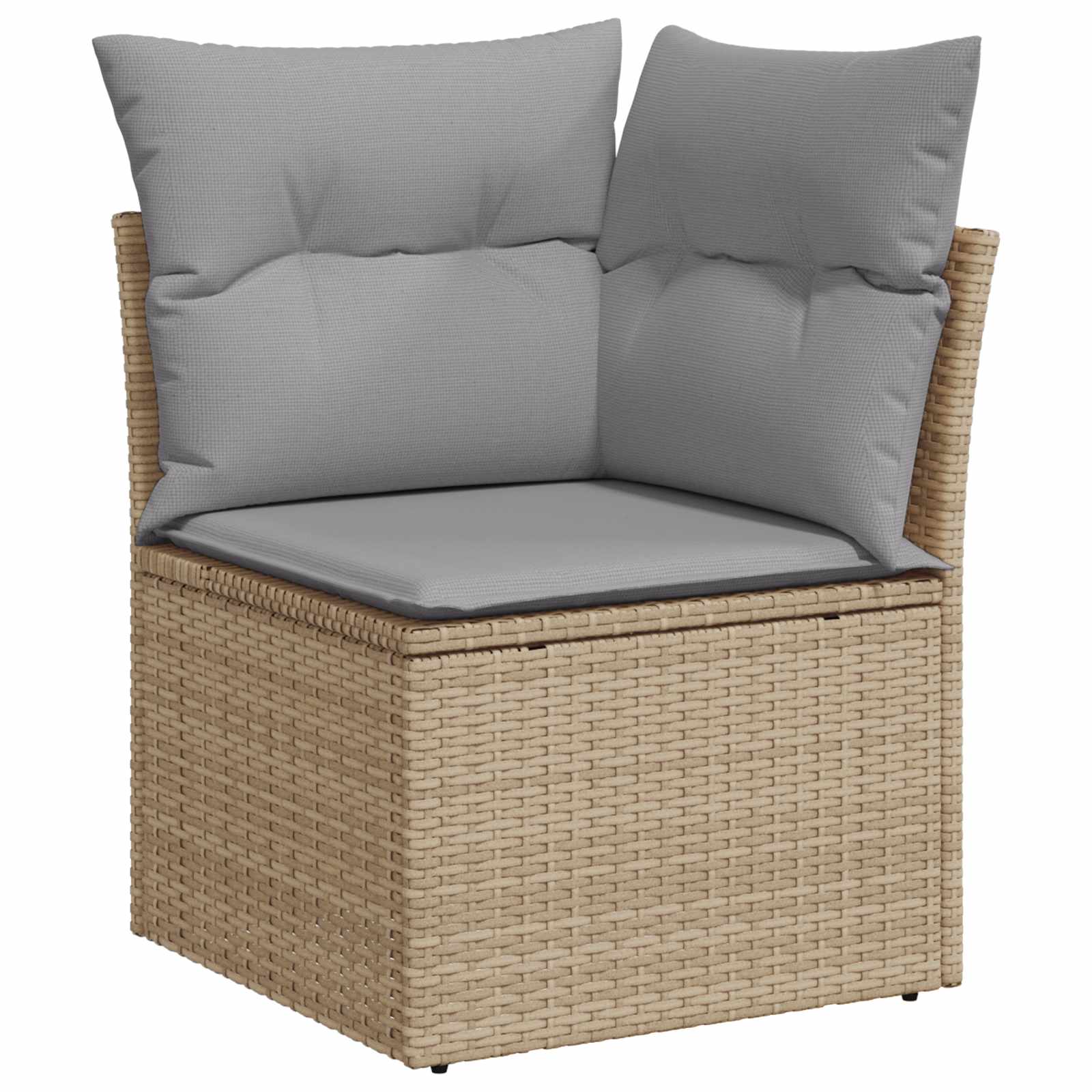 Gartensofa-set 11 pcs Beige Poly-Rattan