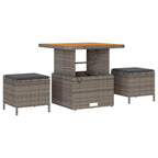 Gartensofa-set mit Kissen 12 pcs Grau