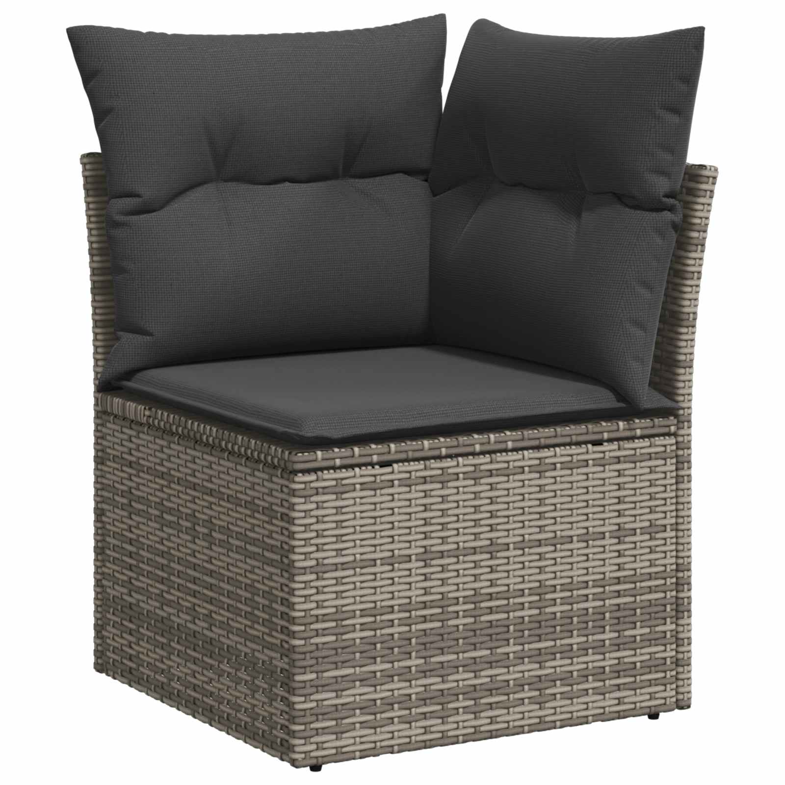 Gartensofa-set mit Kissen 12 pcs Grau