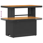 Gartensofa-set mit Kissen 10 pcs Schwarz