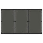 Garten Essgruppe 7 pcs Schwarz Poly-Rattan