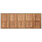 Garten Essgruppe 9 pcs Grau und Braun Poly-Rattan