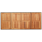 Garten Essgruppe 7 pcs Schwarz und Braun Poly-Rattan