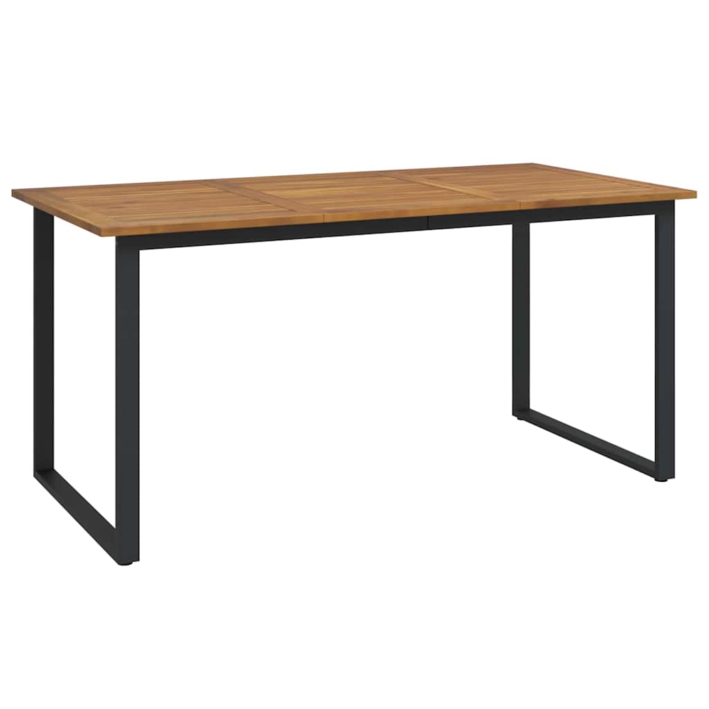Garten Essgruppe 5 pcs Schwarz Massivholz Akazie