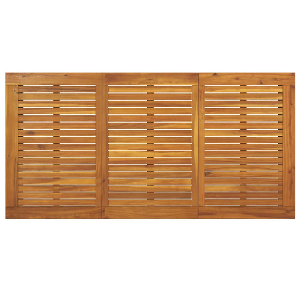 Garten Essgruppe 5 pcs Grau Massivholz Akazie