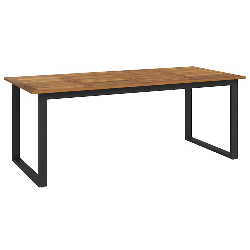 Garten Essgruppe 9 pcs Grau Massivholz Akazie