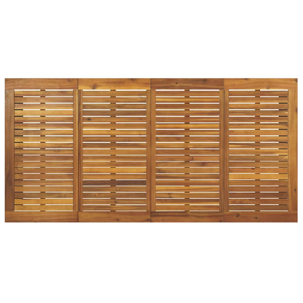 Garten Essgruppe 9 pcs Beige Massivholz Akazie