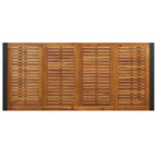 Garten Essgruppe 9 pcs Schwarz und Braun Poly-Rattan