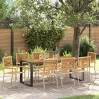 Garten Essgruppe 9 pcs Beige und Braun Poly-Rattan