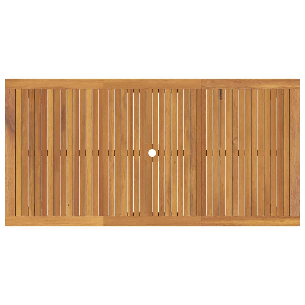 Garten Essgruppe 9 pcs Schwarz Massivholz Akazie