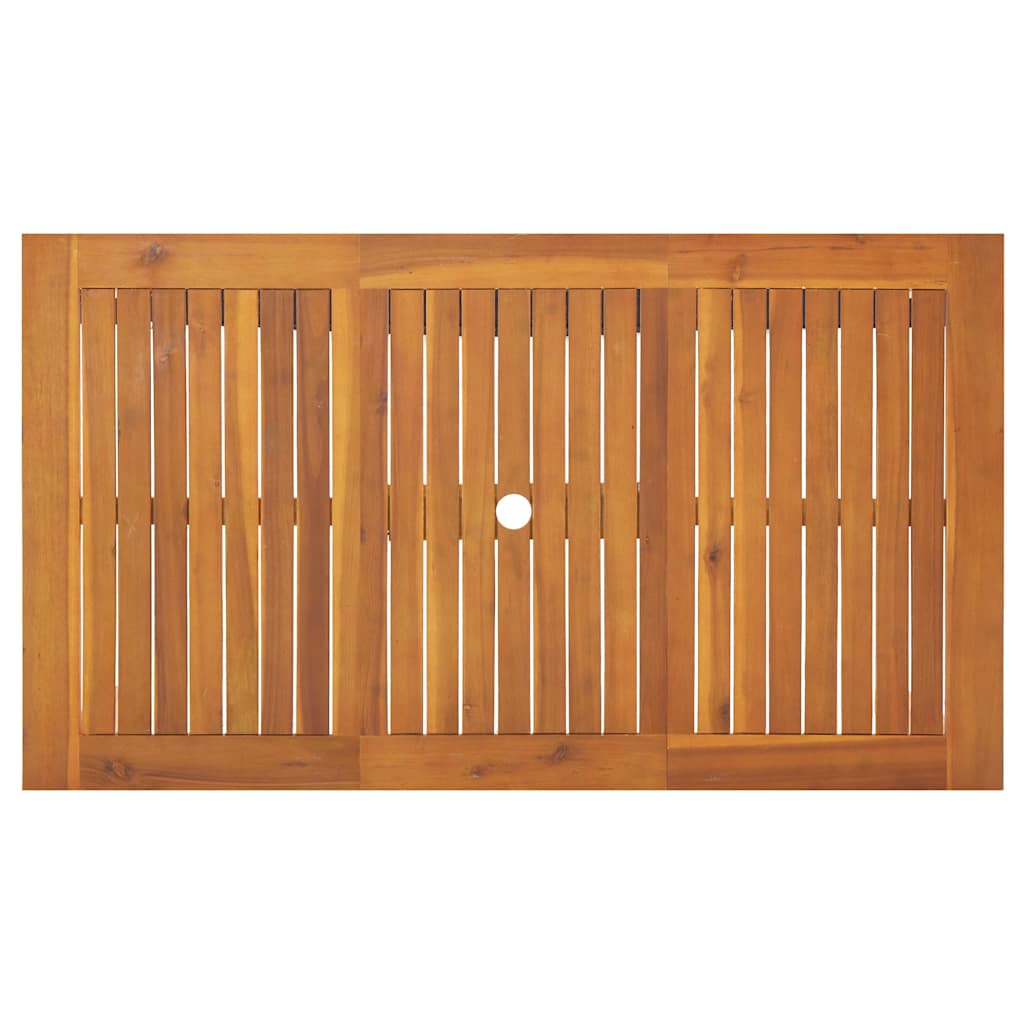 Garten Essgruppe 5 pcs Schwarz Massivholz Akazie