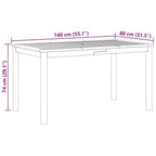 Garten Essgruppe 5 pcs Beige Massivholz Akazie