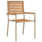 Garten Essgruppe 7 pcs Beige Massivholz Akazie