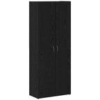 Büroschrank Schwarz Eichen-Optik 60 x 32 x 152,5 cm