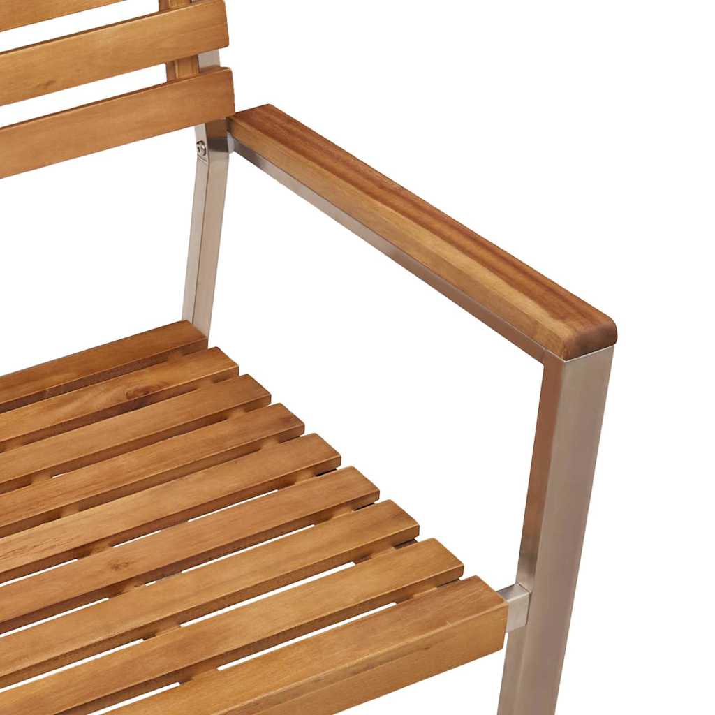Garten Essgruppe 5 pcs Braun Massivholz Akazie