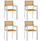 Garten Essgruppe 5 pcs Braun Massivholz Akazie