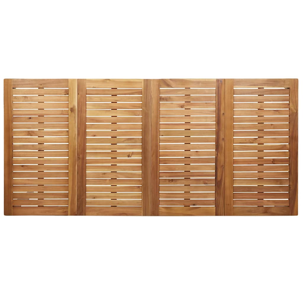Garten Essgruppe 7 pcs Braun Massivholz Teak
