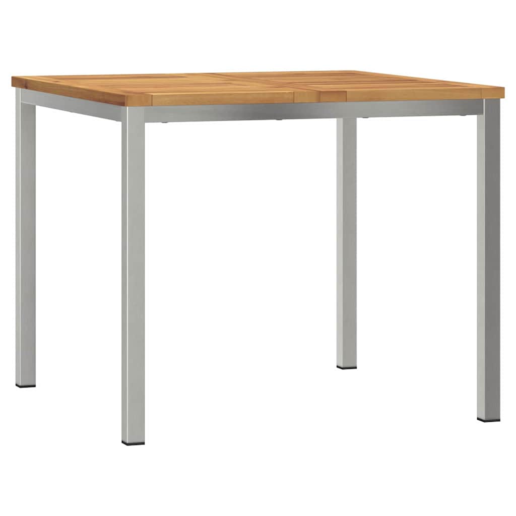 Outdoortisch-Set 3 pcs Braun Massivholz Akazie
