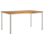 Outdoortisch-Set 5 pcs Braun Massivholz Akazie