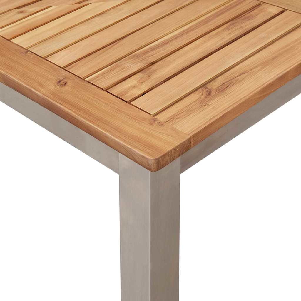 Outdoortisch-Set 9 pcs Braun Massivholz Akazie