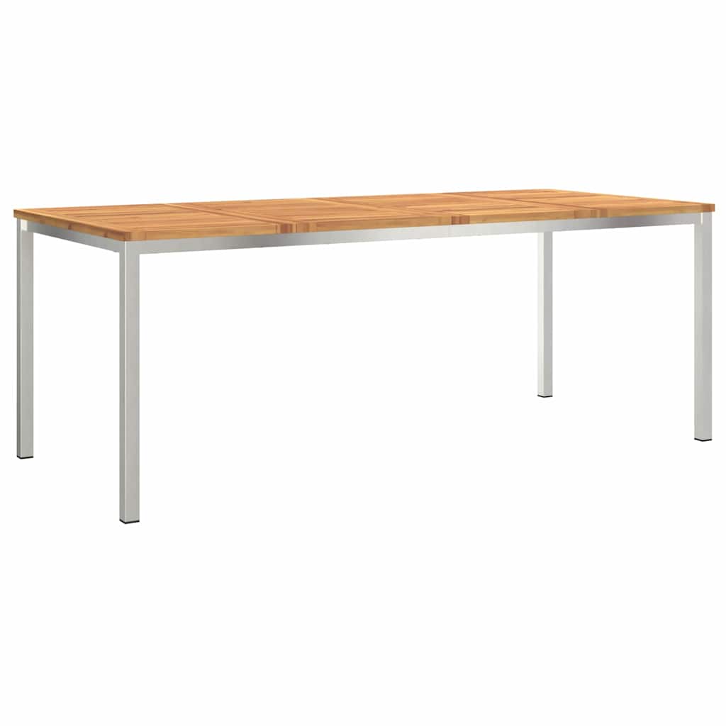 Outdoortisch-Set 9 pcs Braun Massivholz Akazie