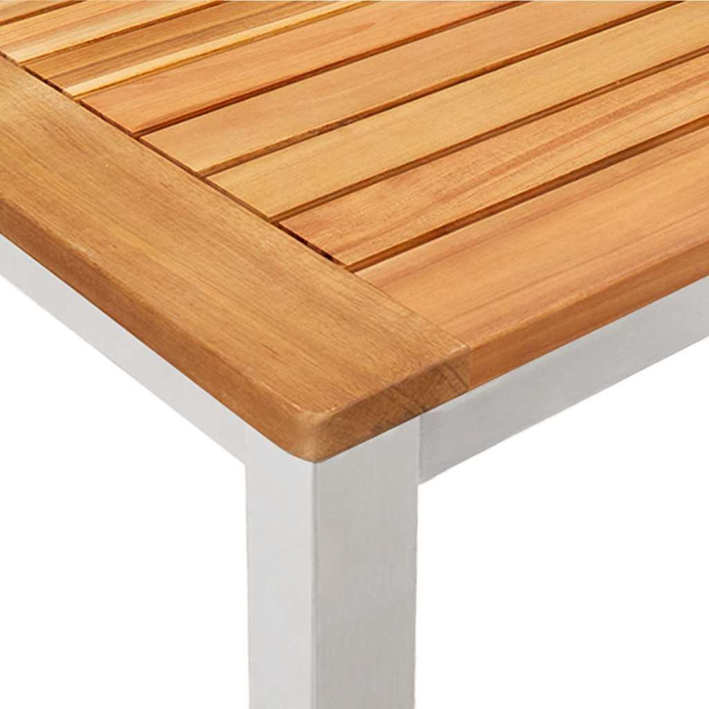 Garten Essgruppe 3 pcs Braun Massivholz Akazie