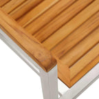 Garten Essgruppe 3 pcs Braun Massivholz Akazie