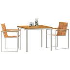 Garten Essgruppe 3 pcs Braun Massivholz Akazie