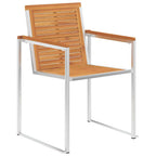 Garten Essgruppe 5 pcs Braun Massivholz Akazie