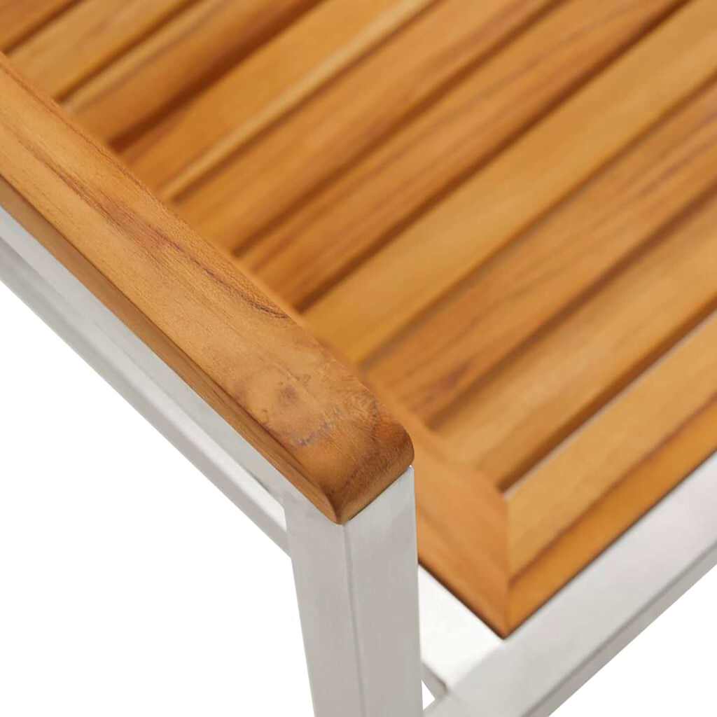 Garten Essgruppe 5 pcs Braun Massivholz Akazie